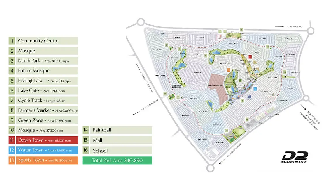 SiteMap for the Camelia by DAMAC Properties