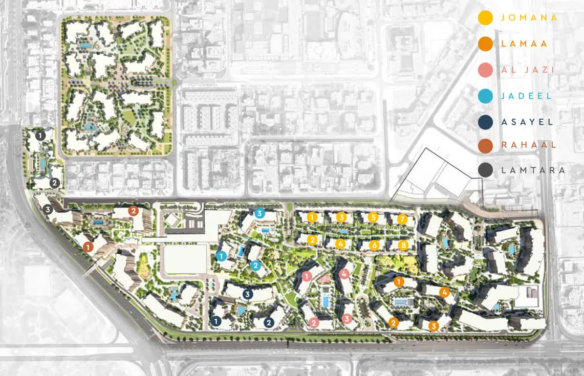 Master plan for Jomana at Madinat Jumeirah Living by Meraas