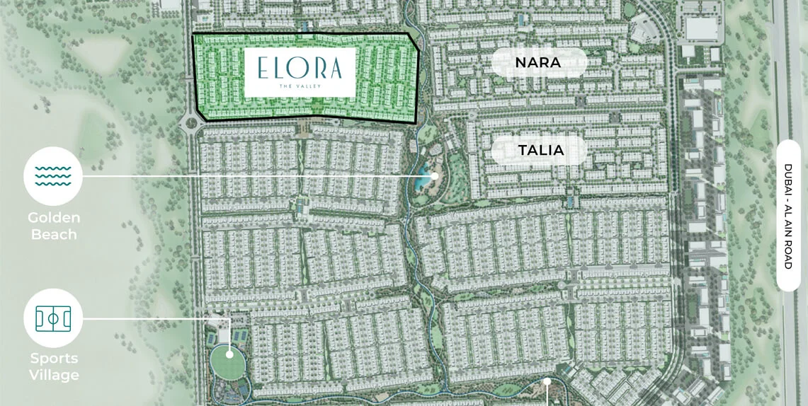 master plan of Elora by emaar