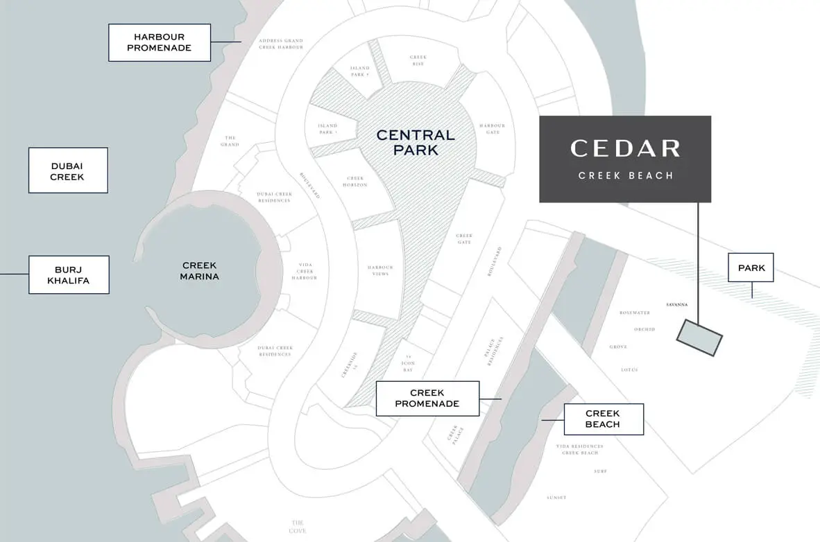 Master plan for Ceda by Emaar Properties