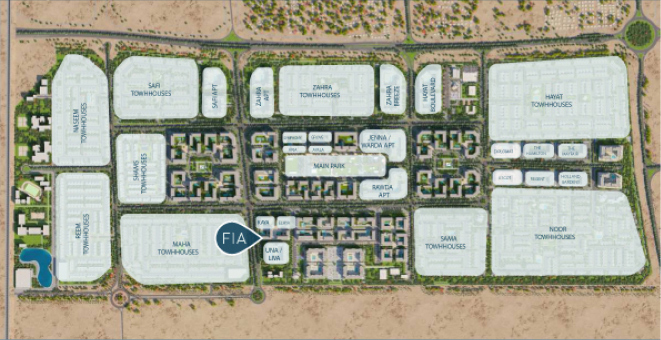 nearby spots FIA by Nshama at Town Square Dubai