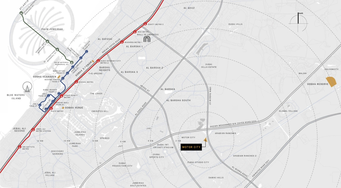 Prime Location of Sobha Orbis