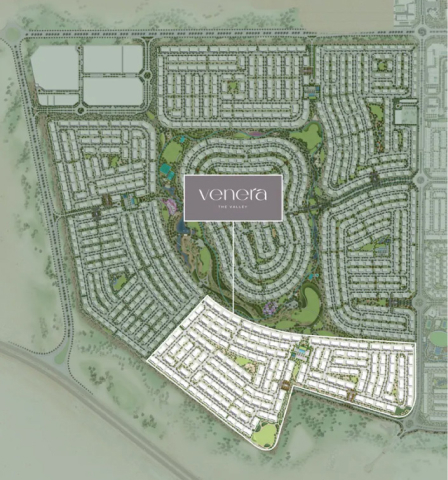 Location of Venera at the Valley by Emaar